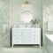 James Martin Vanities 48'' Vanity, Bright White w/ Single Hole 3 CM White Zeus Quartz Top & Backsplash 485-V48-BW-1WZ - alternate 5